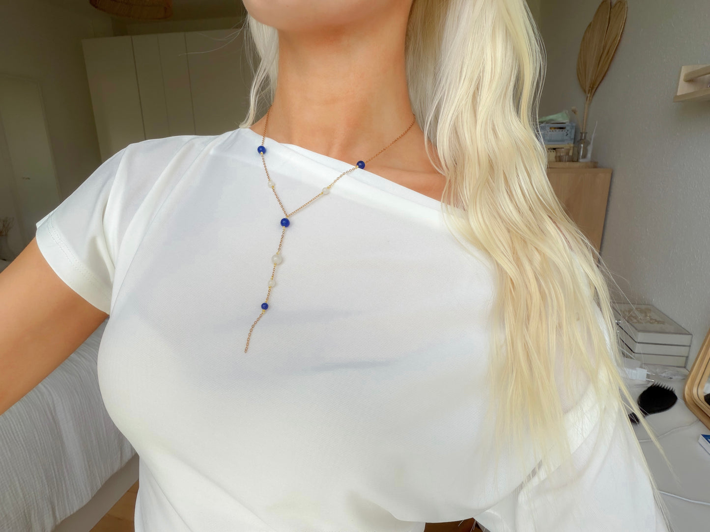 Emma halskæden - blå