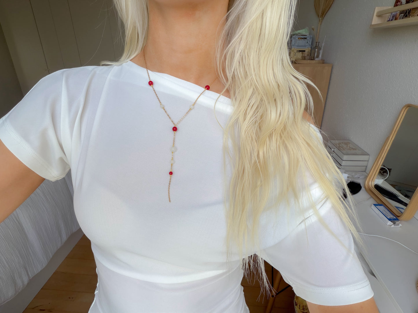 Emma halskæden - rød