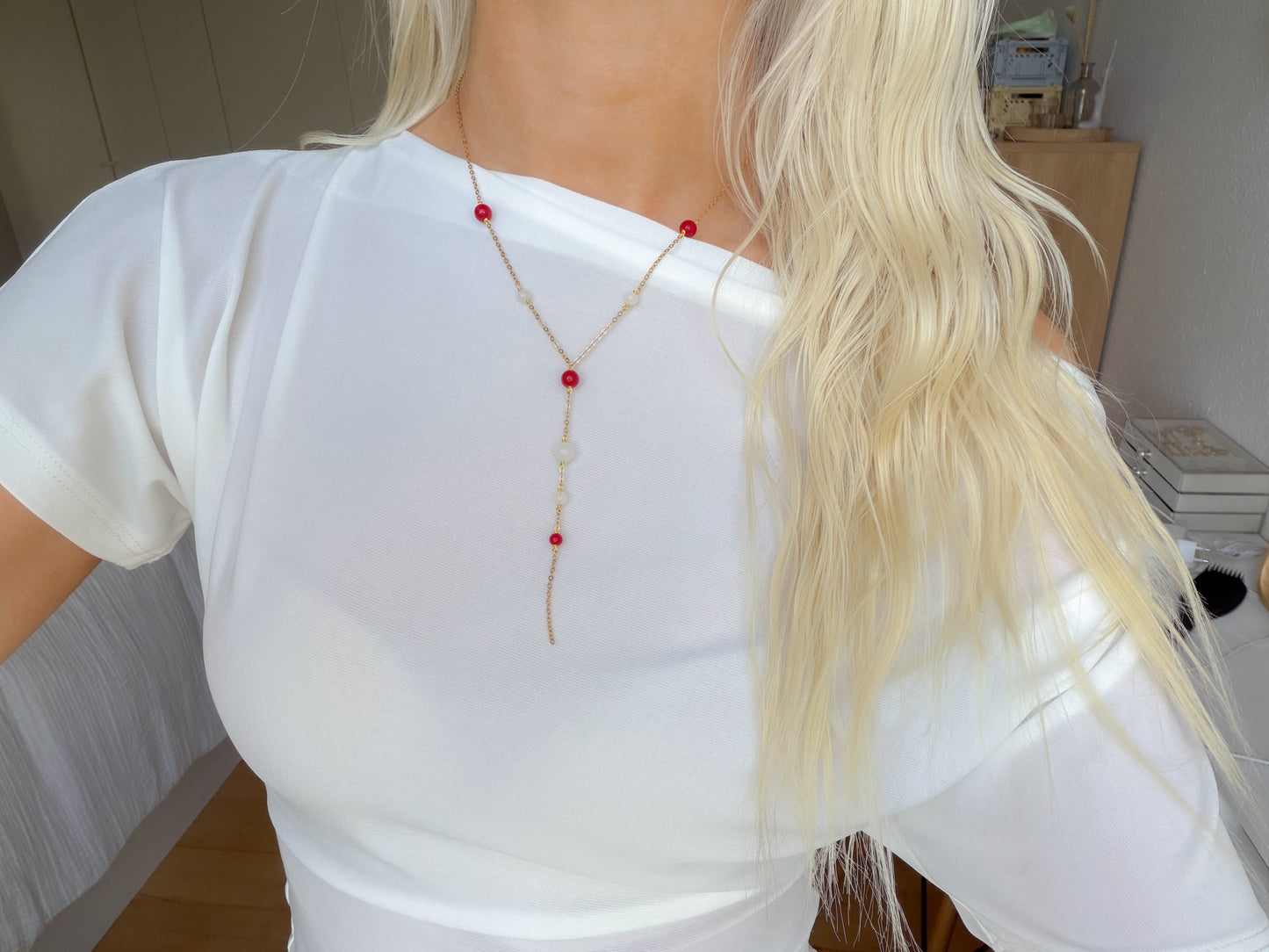 Emma halskæden - rød
